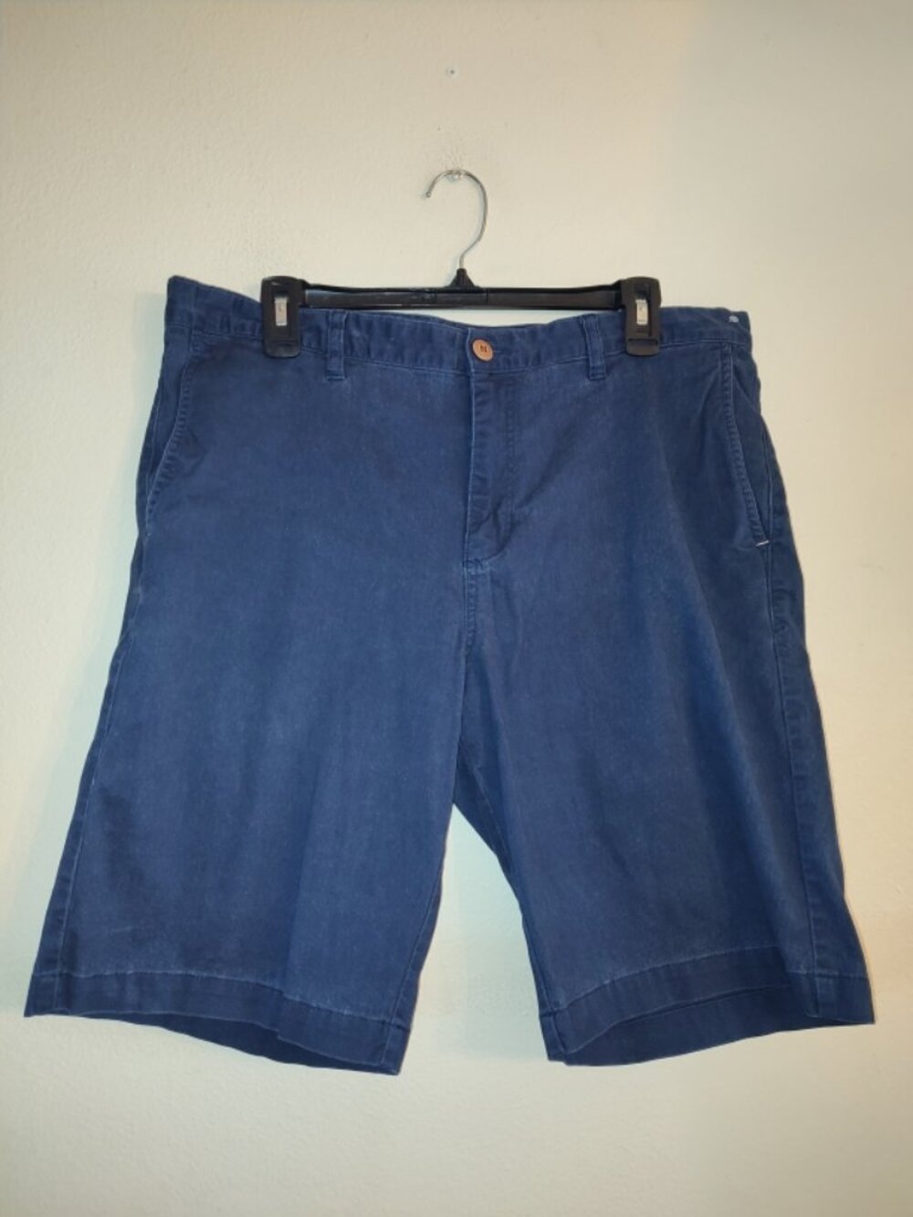 Men's Tommy Bahama Navy Blue Chino Smart Casual Style Cotton Shorts Size 35